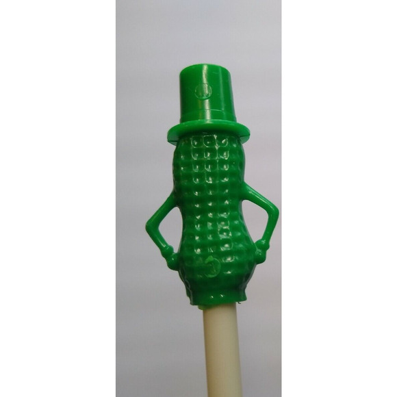 Mr Peanut Vintage Green Drinking Straw 1950s Planters Peanuts Pop Culture Promo - Picture 3 of 7